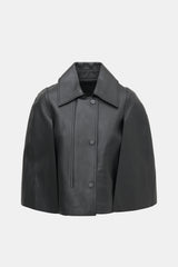 Toteme Leather Double Cape