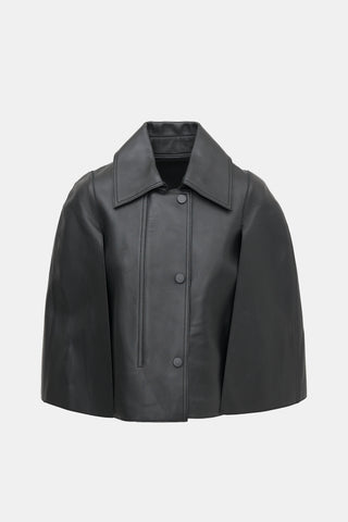Toteme Leather Double Cape