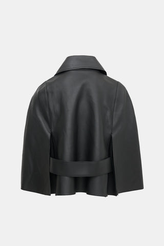 Toteme Leather Double Cape