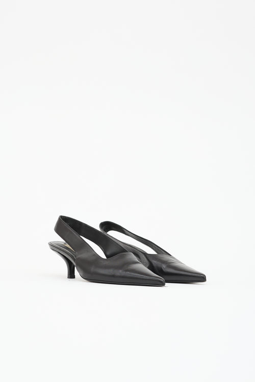 Toteme Leather Slingback Pump