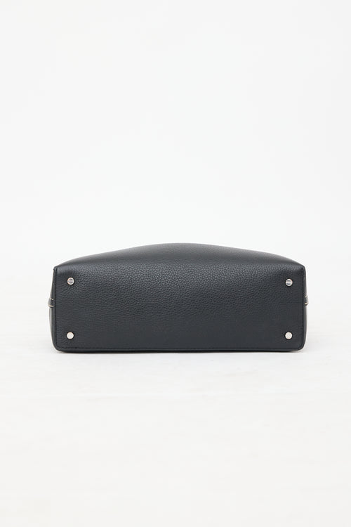 Toteme Leather T-Lock Clutch Bag