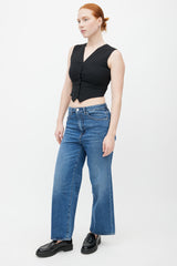 Totême Medium Wash Wide Leg Jeans