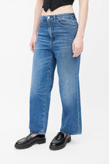 Totême Medium Wash Wide Leg Jeans
