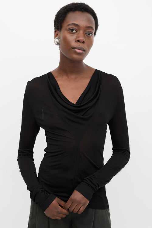 Toteme Mesh Cowl Top