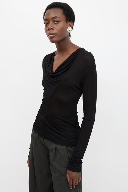 Toteme Mesh Cowl Top