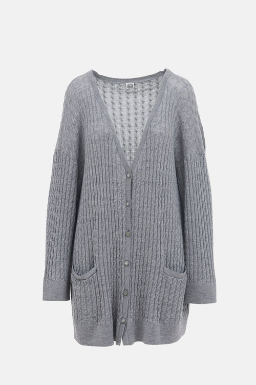 Toteme Mini Cable Knit Cardigan