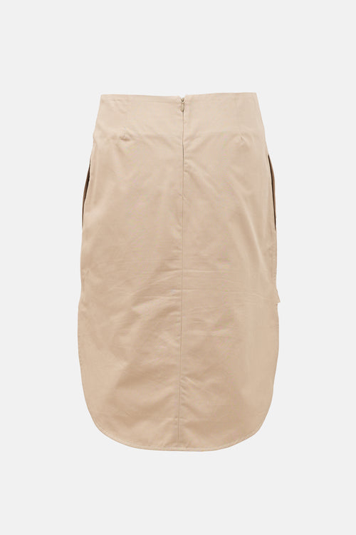 Toteme Curved Hem Midi Skirt