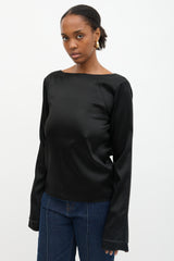 Toteme Satin Deep Back Blouse