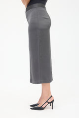 Toteme Satin Front Split Midi Skirt