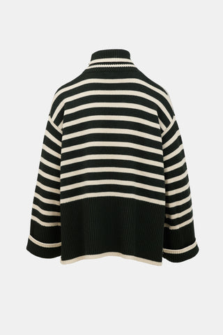 Toteme Signature Stripe Turtleneck Sweater
