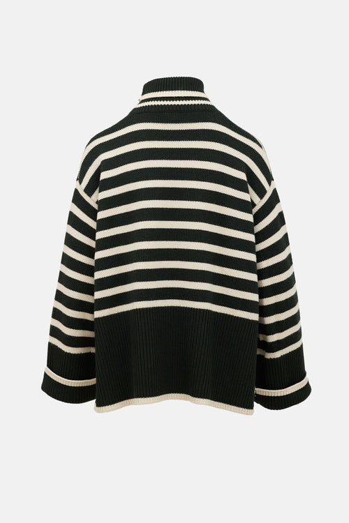 Toteme Signature Stripe Turtleneck Sweater