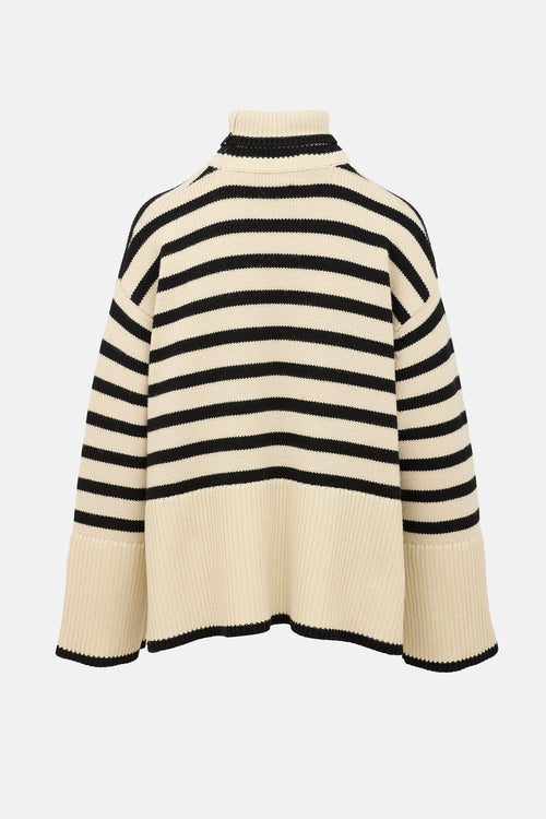 Toteme Signature Stripe Turtleneck Sweater