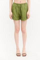 Toteme Silk Monogram PJ Shorts