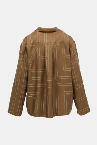 Toteme Silk Monogram PJ Top