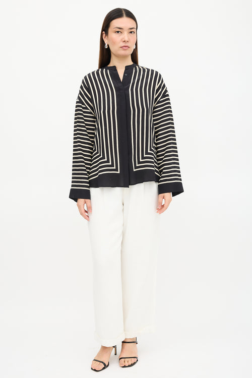 Toteme Silk Striped Blouse