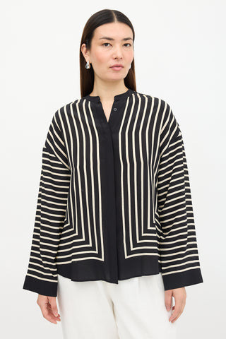 Toteme Silk Striped Blouse