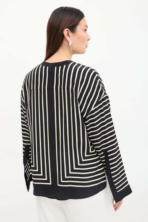 Toteme Silk Striped Blouse