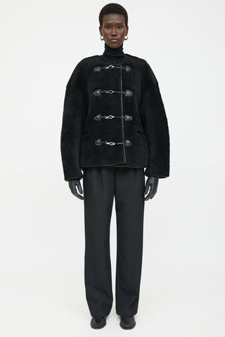 Toteme black Teddy shearling jacket