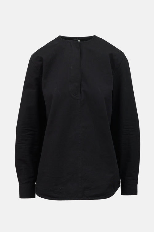 Toteme Twill Collarless Top