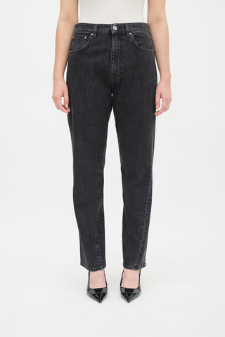 Toteme Washed Black Twisted Seam Jean