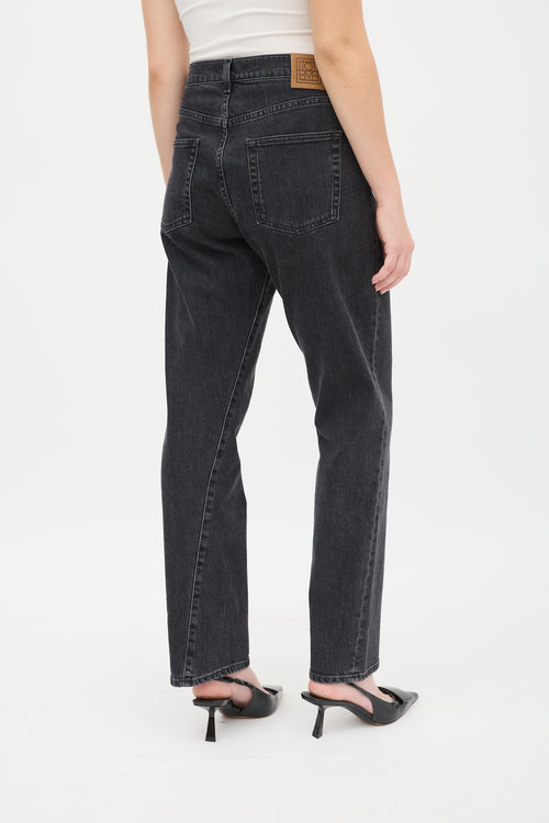 Toteme Washed Black Twisted Seam Jean
