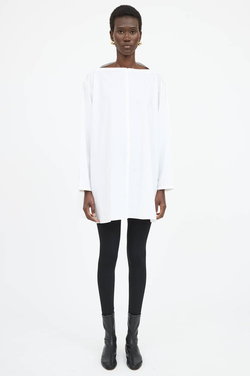 Toteme Boat Neck Mini Dress