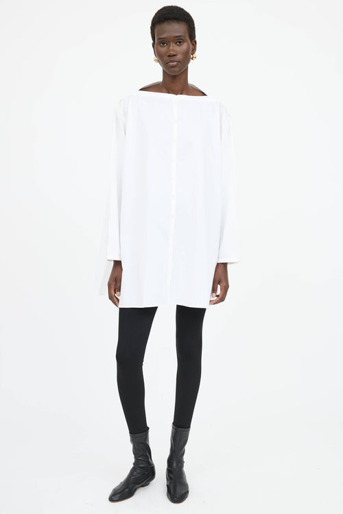 Toteme Boat Neck Mini Dress