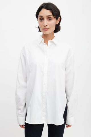 Totême White Oversized Button Up Shirt