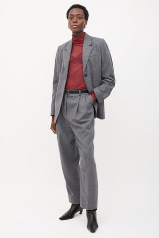 Toteme Wool Double Pleated Trouser