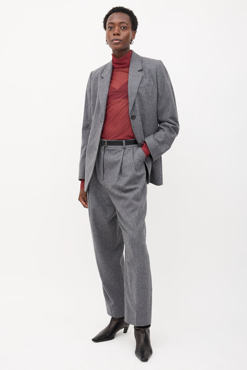 Toteme Wool Double Pleated Trouser