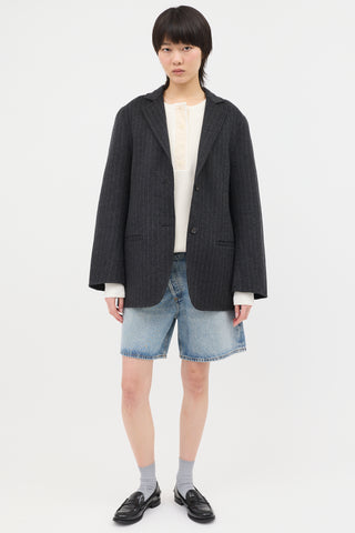 Toteme Wool Longline Blazer