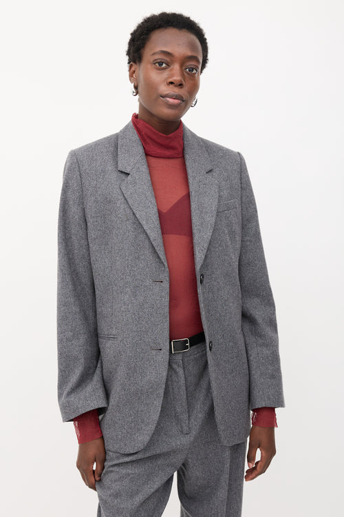 Toteme Wool Tailored Suit Jacket