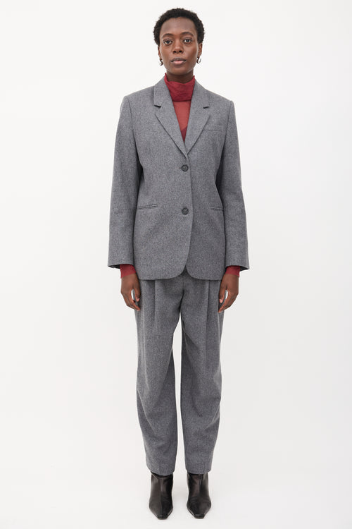Toteme Wool Tailored Suit Jacket