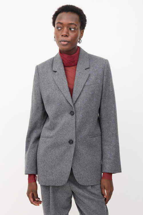 Toteme Wool Tailored Suit Jacket