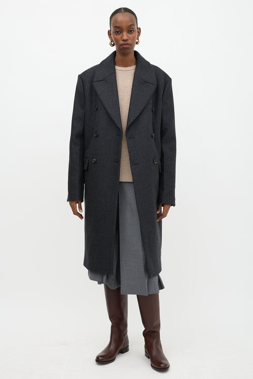 Toteme Wool Broad Midi Coat