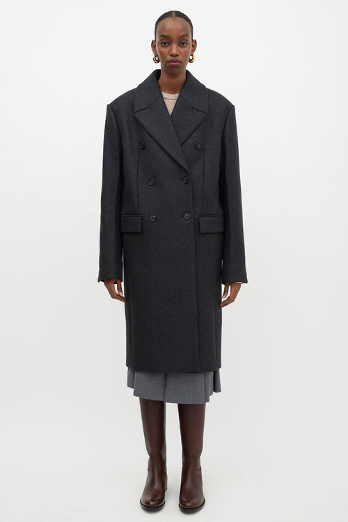 Toteme Wool Broad Midi Coat