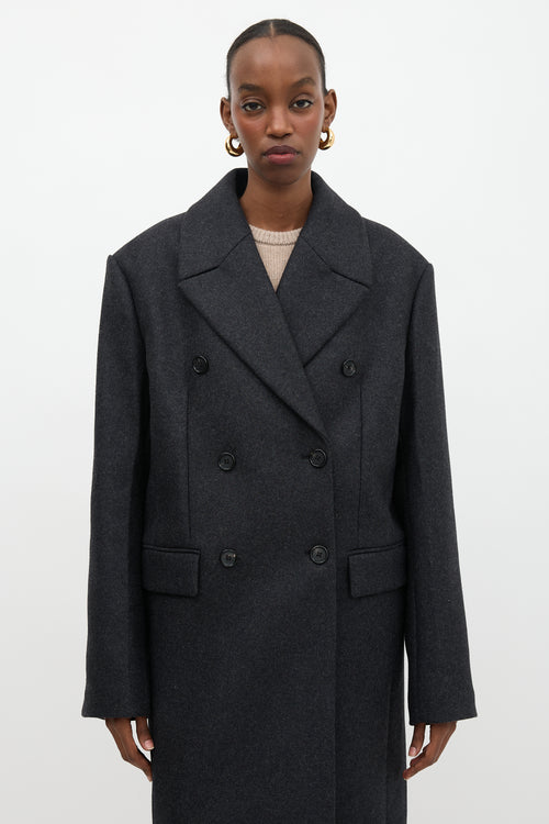 Toteme Wool Broad Midi Coat