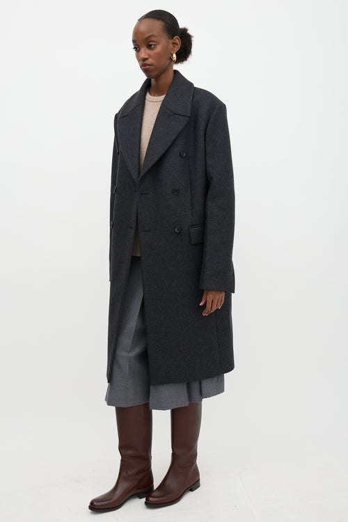 Toteme Wool Broad Midi Coat