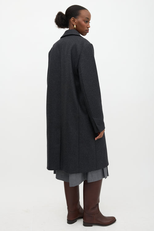 Toteme Wool Broad Midi Coat