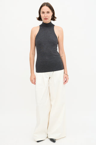 Toteme Wool Ribbed Neck Top