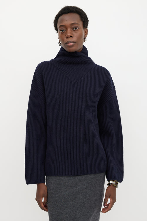 Toteme Wool Wrapped Neck Sweater