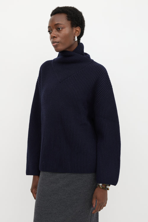 Toteme Wool Wrapped Neck Sweater