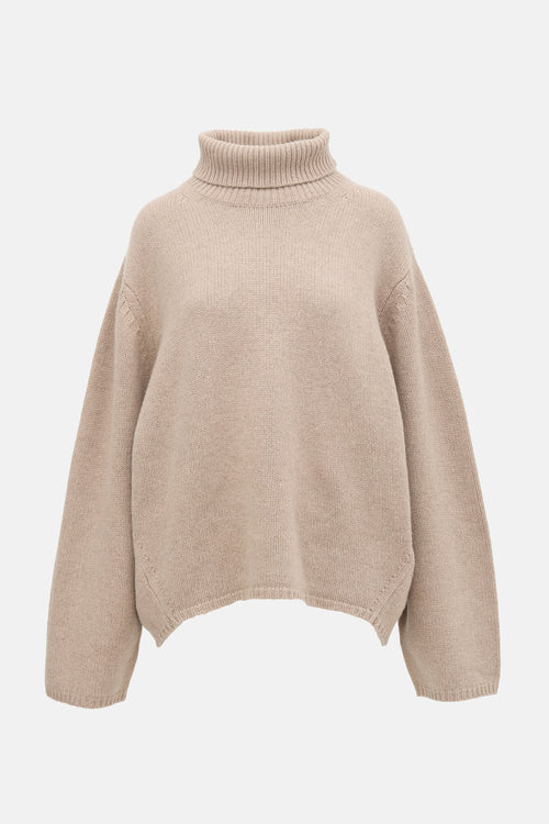 Toteme Wool & Cashmere Turtleneck Sweater