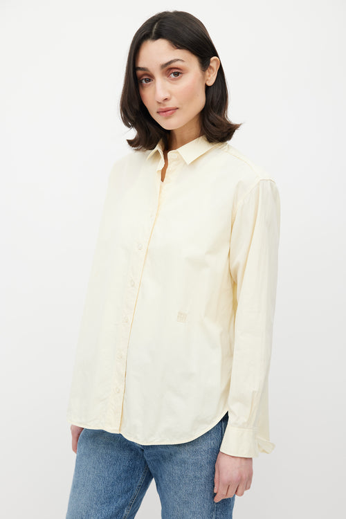 Totême Yellow Cotton Long Sleeve Shirt