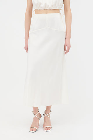 Tove Silk Satin Clover Skirt