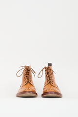Tricker's Brown Leather Brogue Boot