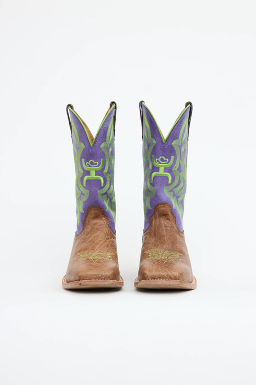 VSP Archive Leather Embroidered Western Boot