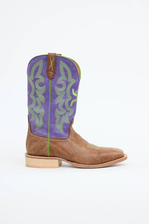 VSP Archive Leather Embroidered Western Boot