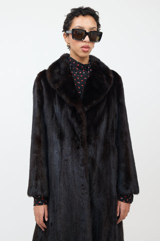 Dasco Brown Fur Long Coat