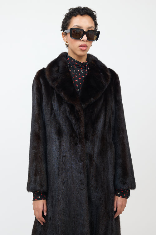 Dasco Brown Fur Long Coat